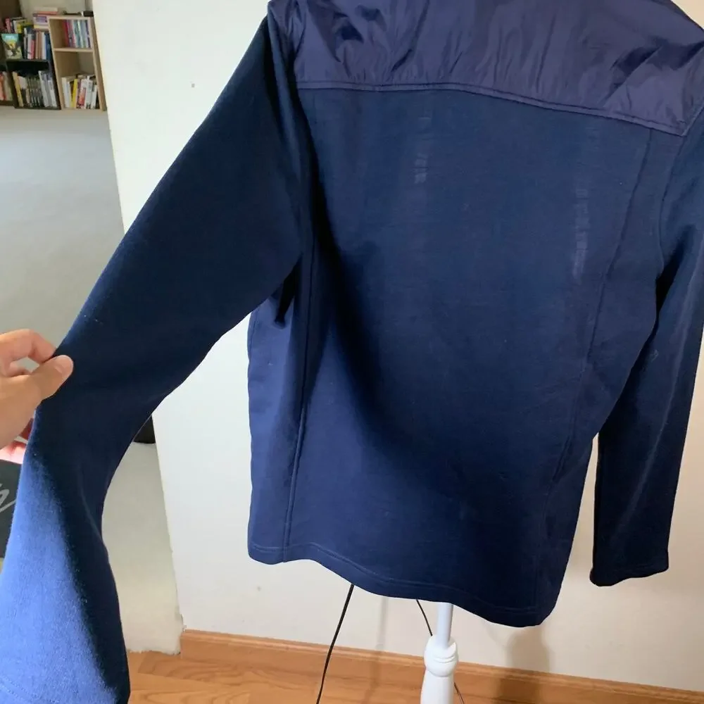 Michael Kors Women's Long-Sleeve Full-Zip Jacket Blue Color Size L